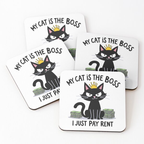Item preview, My Cat is the Boss - Funny Black Cat designed and sold by MystiqSlav.