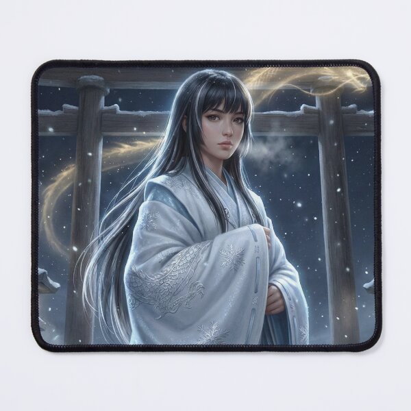 Item preview, Winter Dragon Priestess at the Snow Shrine – Silent Night Guardian | Mori no Akari Series designed and sold by Mori-no-Akari.
