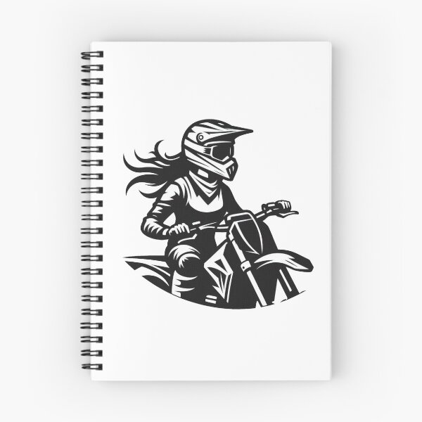 Item preview, MotoCross Lady, Woman on motorcycle, Girl on Dirt Bike Braaap designed and sold by Cr320.