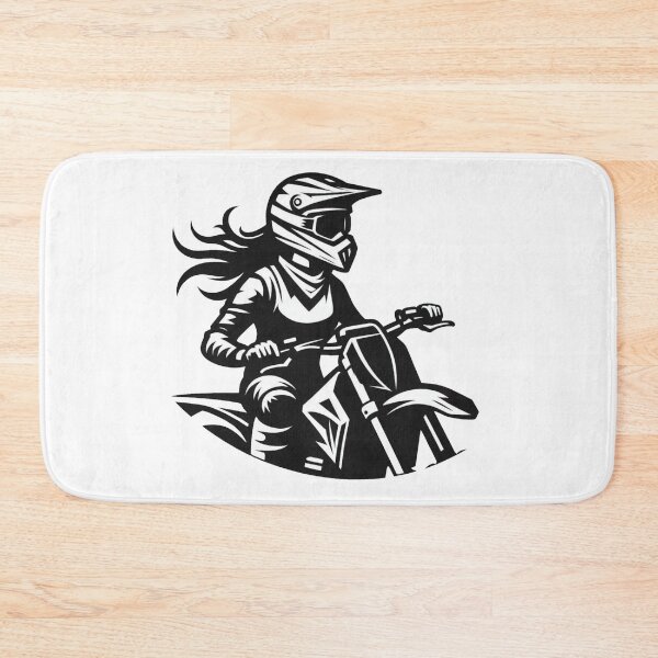 Item preview, MotoCross Lady, Woman on motorcycle, Girl on Dirt Bike Braaap designed and sold by Cr320.