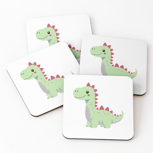 Item preview, Cute Green Dinosaur with Red Spikes designed and sold by IN Tales.