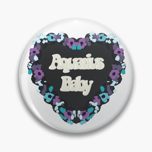 Item preview, Aquarius Baby Star Sign Love Heart Birthday Cake designed and sold by FreeOrca.