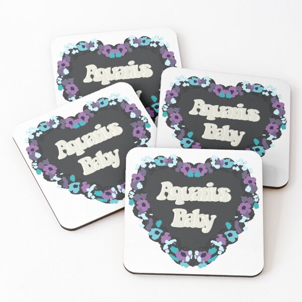 Item preview, Aquarius Baby Star Sign Love Heart Birthday Cake designed and sold by FreeOrca.