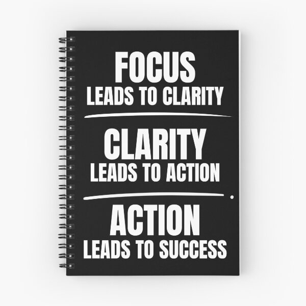 Item preview, Focus Leads to Clarity, Clarity Leads to Action, Action Leads to Success designed and sold by Dondonmart.