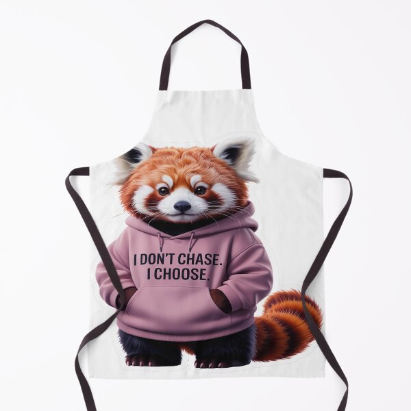 Item preview, Red Panda Power: I Don't Chase, I Choose Motivational Sticker designed and sold by ARTCREATESHOP.