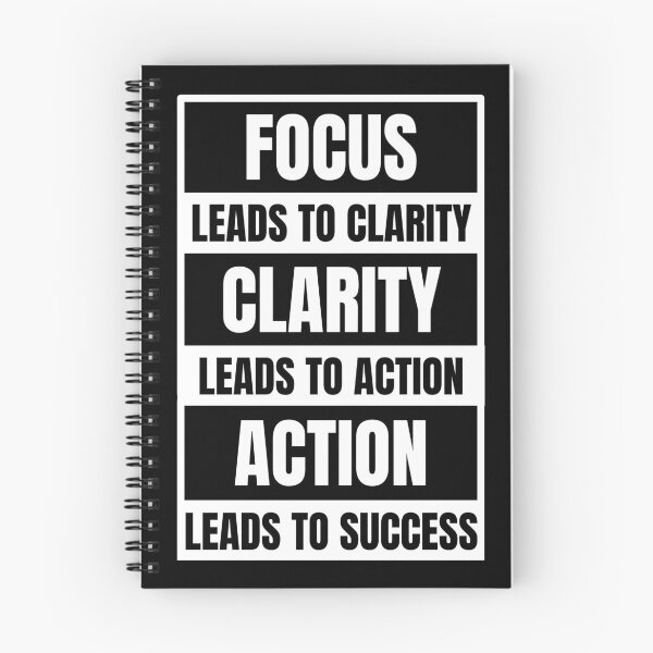 Item preview, Focus Leads to Clarity, Clarity Leads to Action, Action Leads to Success designed and sold by Dondonmart.