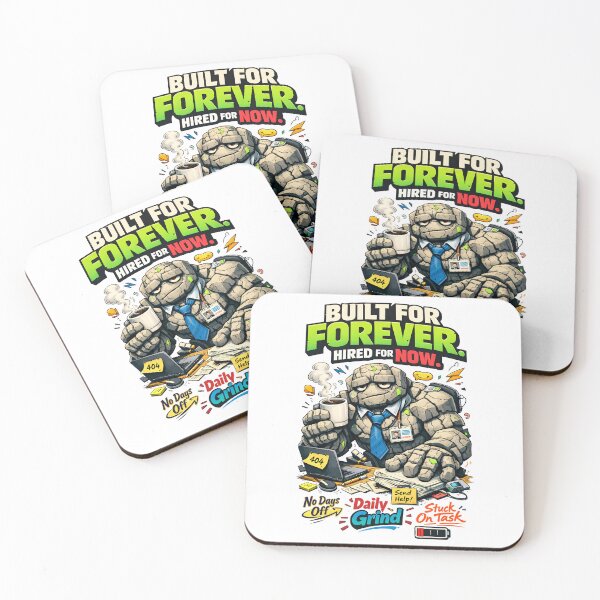 Item preview, Stone Golem Intern - Funny Corporate Burnout Design - Built for Forever Hired for Now - Relatable Office Life Humor Art for Coworkers and Tired Employees by Vivaan Studio designed and sold by Vivaan Studio.