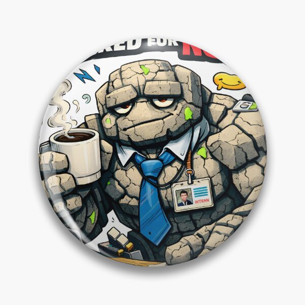 Item preview, Stone Golem Intern - Funny Corporate Burnout Design - Built for Forever Hired for Now - Relatable Office Life Humor Art for Coworkers and Tired Employees by Vivaan Studio designed and sold by Vivaan Studio.