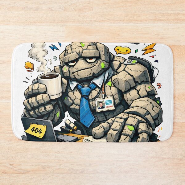 Item preview, Stone Golem Intern - Funny Corporate Burnout Design - Built for Forever Hired for Now - Relatable Office Life Humor Art for Coworkers and Tired Employees by Vivaan Studio designed and sold by Vivaan Studio.