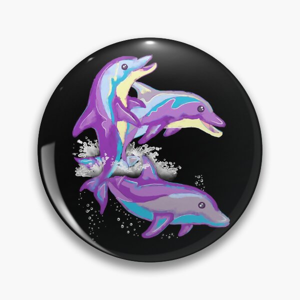 Item preview, Dancing Dolphins Brush Painting Version designed and sold by KatelynMitalski.