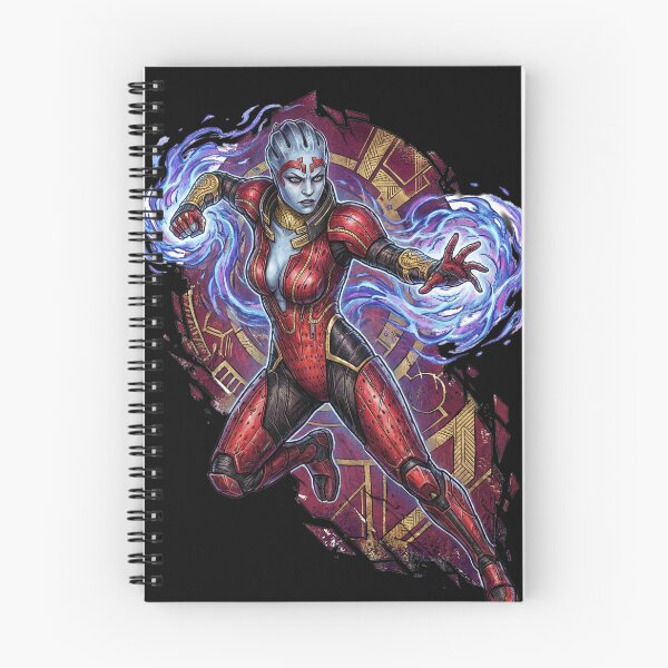 Item preview, Mass Effect Samara Justicar Ardat Yakshi Hunt Blue Skin Fan Art Illustration designed and sold by Senpaiwaves.