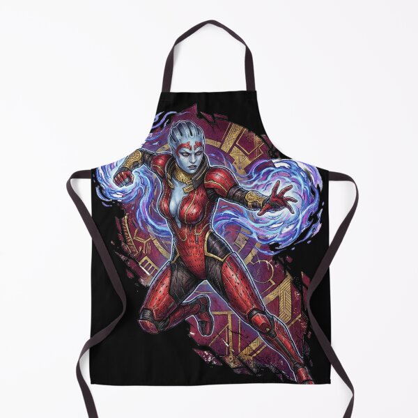 Item preview, Mass Effect Samara Justicar Ardat Yakshi Hunt Blue Skin Fan Art Illustration designed and sold by Senpaiwaves.