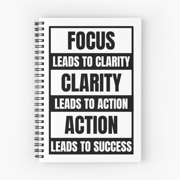 Item preview, Focus Leads to Clarity, Clarity Leads to Action, Action Leads to Success designed and sold by Dondonmart.