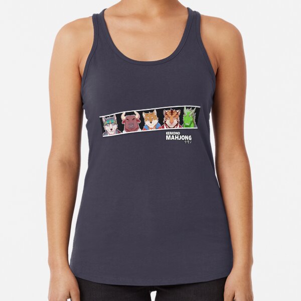 Kemono Mahjong Racerback Tank Top