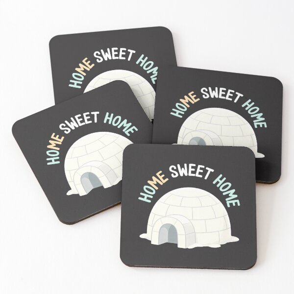 Item preview, Cozy Arctic Igloo Home Sweet Home Illustration designed and sold by SplashTastic.