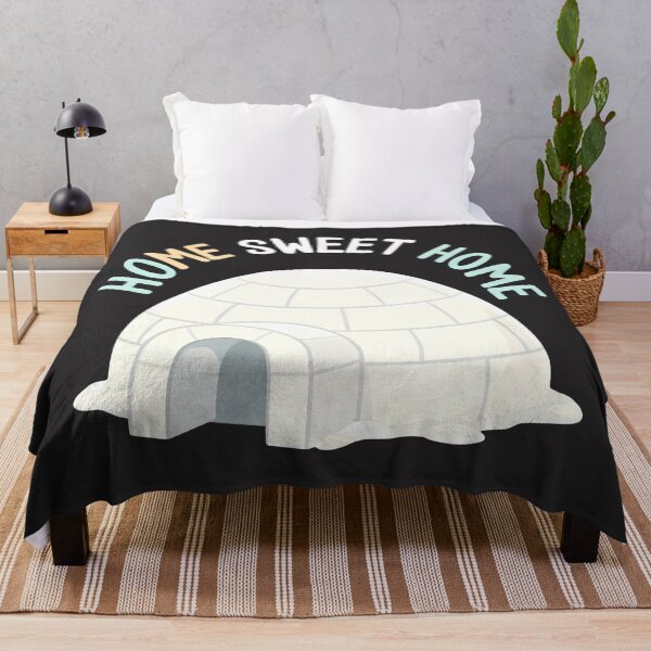 Item preview, Cozy Arctic Igloo Home Sweet Home Illustration designed and sold by SplashTastic.