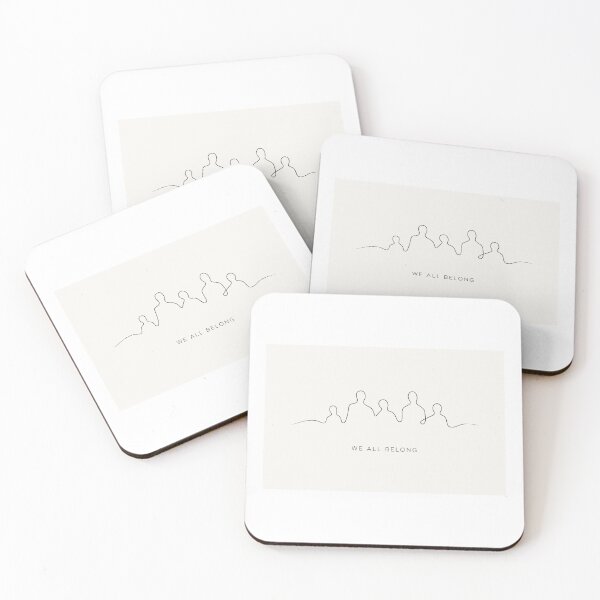 Item preview, We All Belong – Minimalist Wall Art with a Universal Message designed and sold by Mysteriaprint.