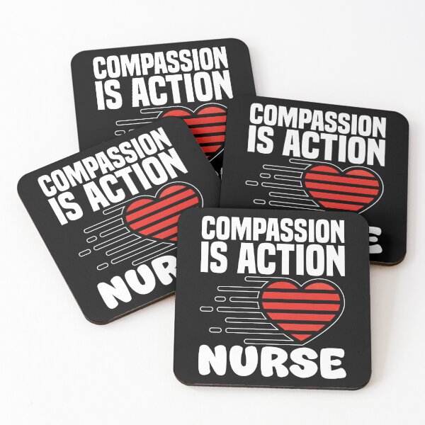 Item preview, NURSE - COMPASSION IS ACTION designed and sold by KEF Custom.