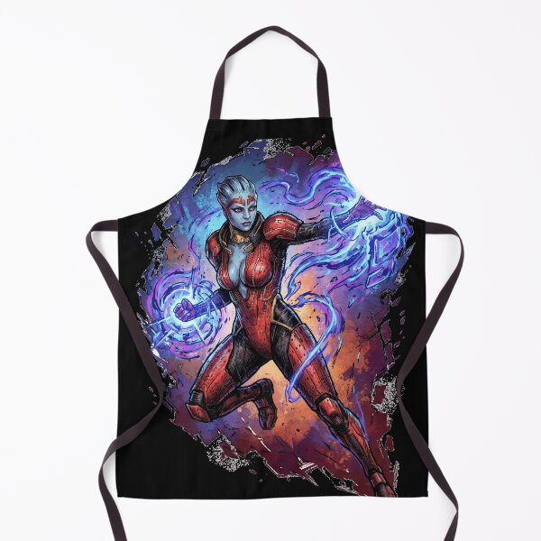 Item preview, Mass Effect Samara Justicar Ardat Yakshi Hunt Blue Skin Fan Art Illustration designed and sold by Senpaiwaves.