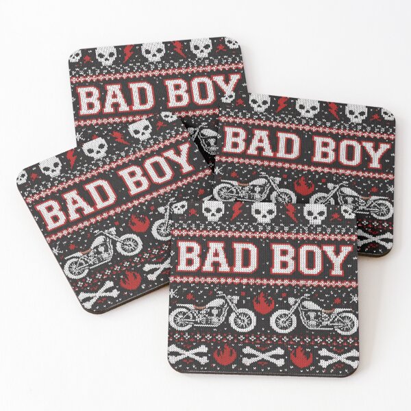 Item preview, Bad Boy Knit Design with Motorcycle and Skull designed and sold by Mauswohn.