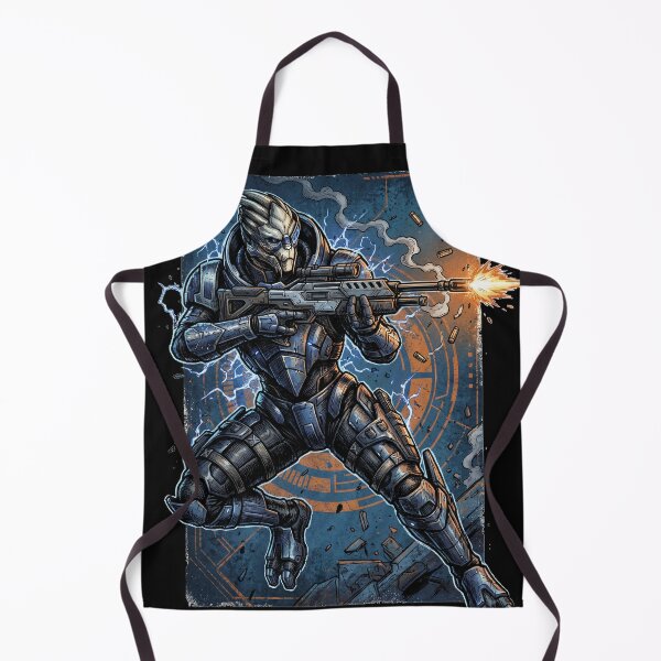 Item preview, Garrus Vakarian Mass Effect Turian Sniper Archangel Normandy Calibrations Loyalty Mission Shepard Fan Art Portrait Poster T-Shirt Sticker Print Gift designed and sold by Senpaiwaves.