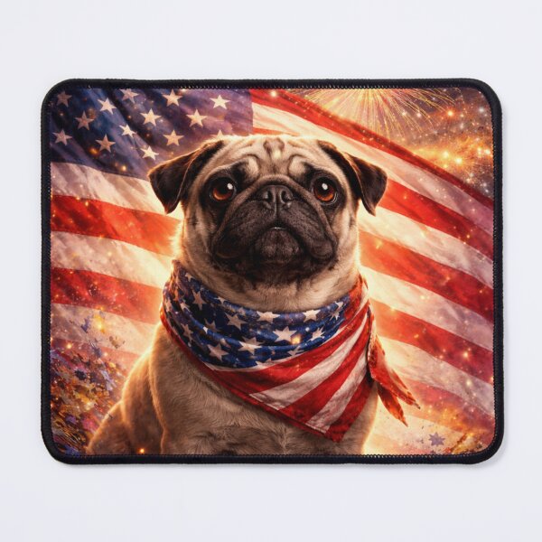 Item preview, Patriotic Pug of Dreams designed and sold by Matty69TeeS.
