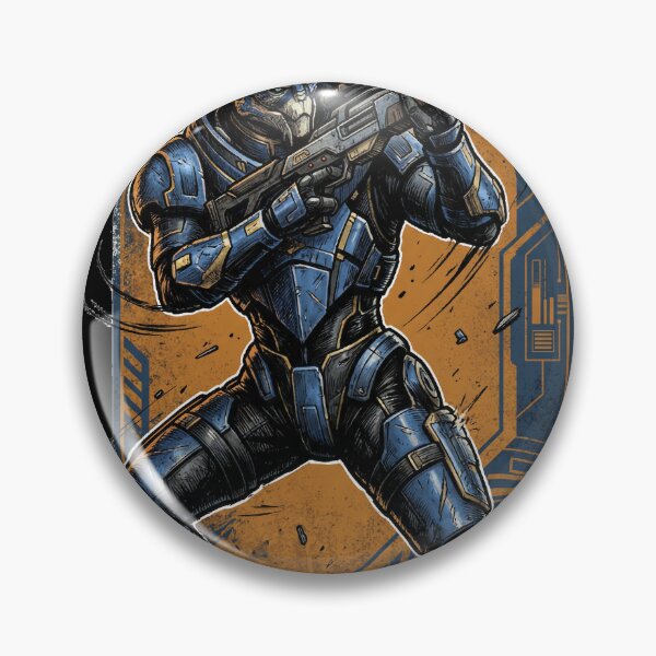 Item preview, Garrus Vakarian Mass Effect Turian Sniper Archangel Normandy Calibrations Loyalty Mission Shepard Fan Art Portrait Poster T-Shirt Sticker Print Gift designed and sold by Senpaiwaves.