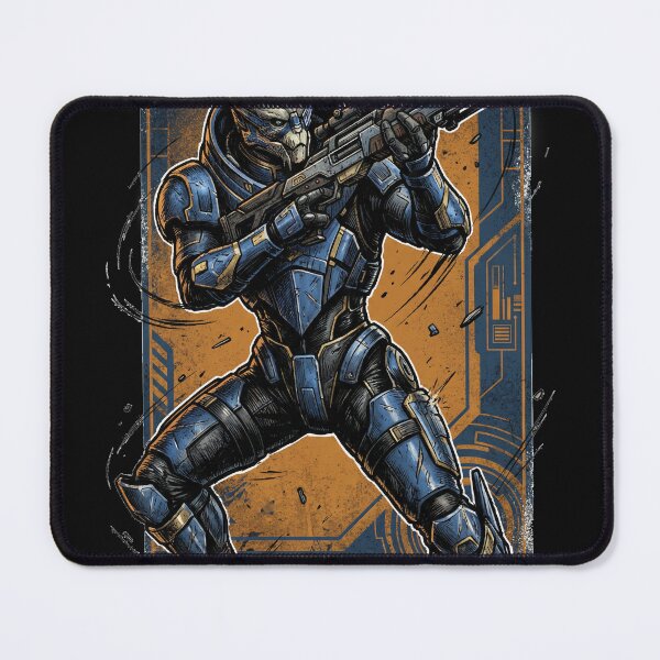 Item preview, Garrus Vakarian Mass Effect Turian Sniper Archangel Normandy Calibrations Loyalty Mission Shepard Fan Art Portrait Poster T-Shirt Sticker Print Gift designed and sold by Senpaiwaves.