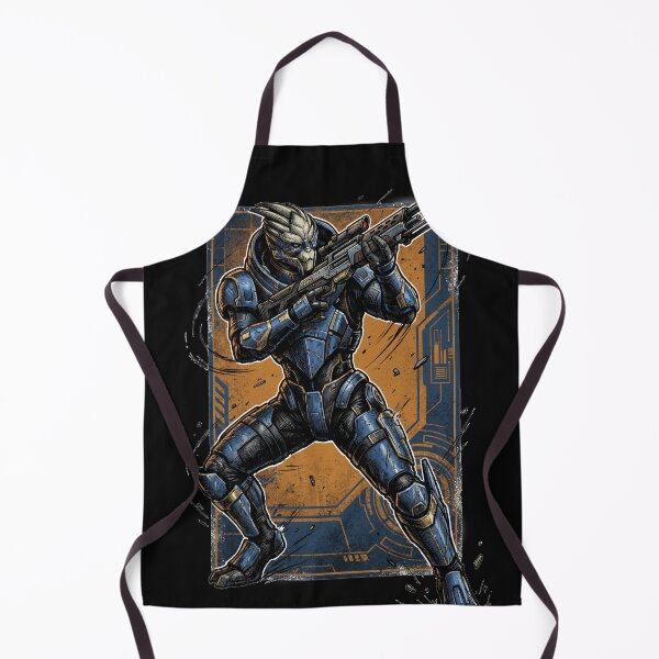 Item preview, Garrus Vakarian Mass Effect Turian Sniper Archangel Normandy Calibrations Loyalty Mission Shepard Fan Art Portrait Poster T-Shirt Sticker Print Gift designed and sold by Senpaiwaves.