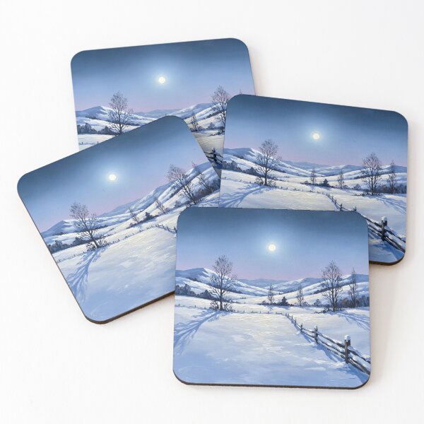 Item preview, Snowy Valley Oil Painting designed and sold by DesignAnother.