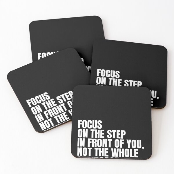 Item preview, Focus on the step in front of you, not the whole staircase designed and sold by Dondonmart.