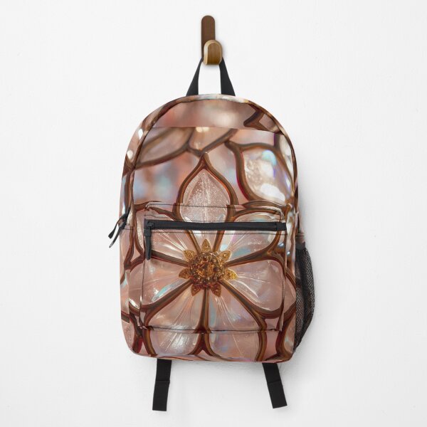Item preview, Pearlescent Blossom – Stained Glass Floral Light Art designed and sold by FerryFineArt.
