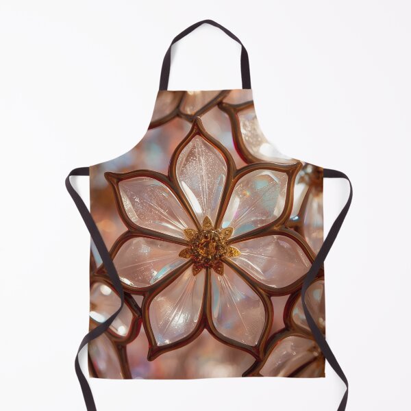 Item preview, Pearlescent Blossom – Stained Glass Floral Light Art designed and sold by FerryFineArt.