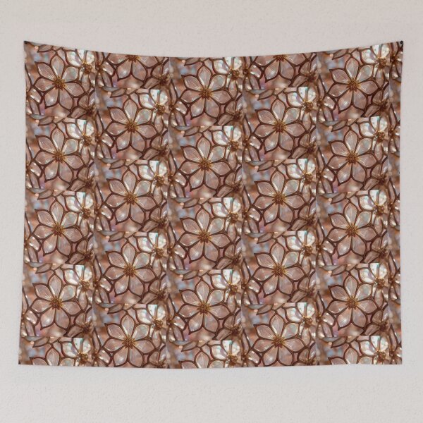 Item preview, Pearlescent Blossom – Stained Glass Floral Light Art designed and sold by FerryFineArt.