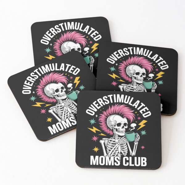 Item preview, Overstimulated Moms Club Sarcastic designed and sold by FadeOfThrone.