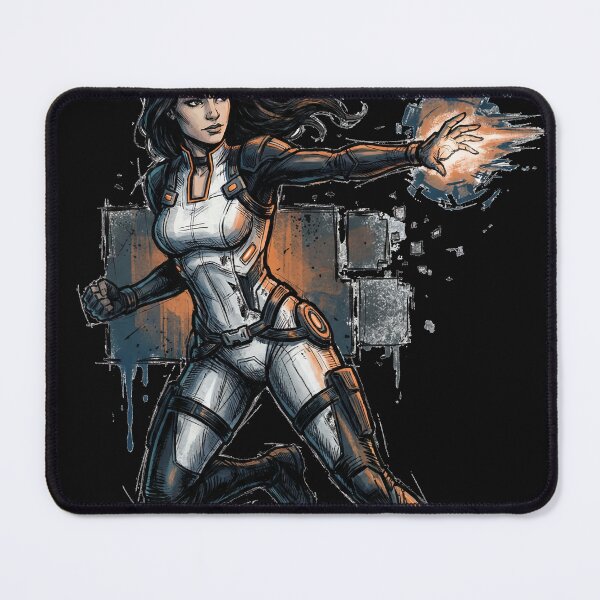 Item preview, Mass Effect Miranda Lawson Cerberus Operative Biotic Beauty Heavyweight Tee designed and sold by Senpaiwaves.