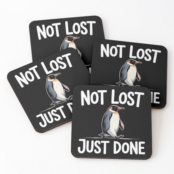 Item preview, Not Lost Just Done – Quiet Penguin Energy Introvert Shirt designed and sold by MORIANZPOD.
