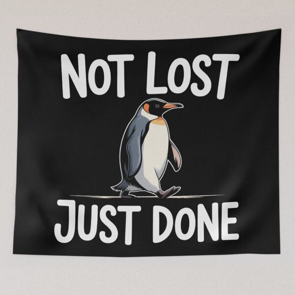 Item preview, Not Lost Just Done – Quiet Penguin Energy Introvert Shirt designed and sold by MORIANZPOD.