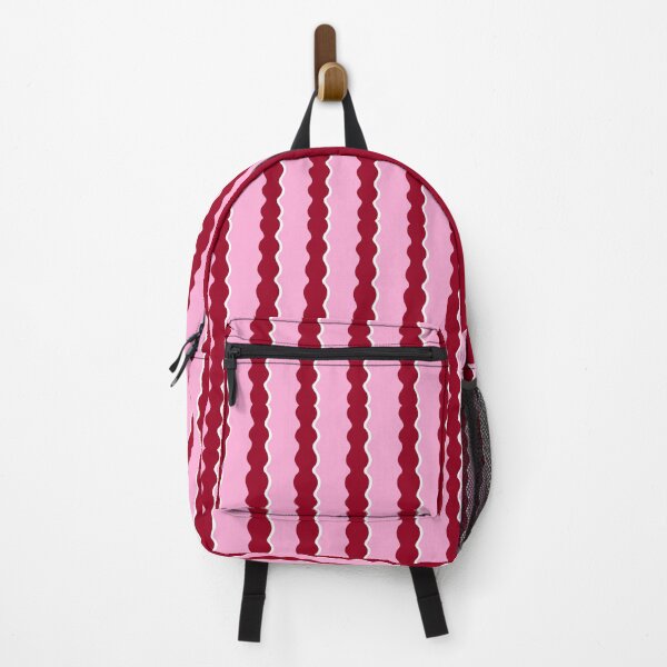 Item preview, Pink and Red, Wavy, Squiggle Stripes  designed and sold by OneThreeSix.