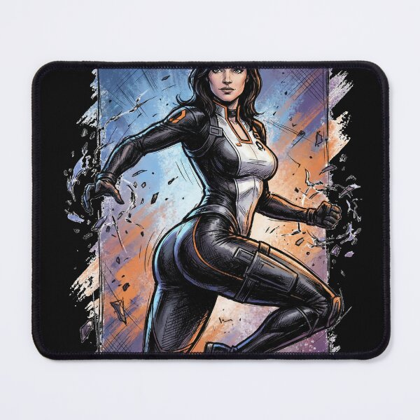 Item preview, Mass Effect Miranda Lawson Cerberus Operative Biotic Beauty Heavyweight Tee designed and sold by Senpaiwaves.