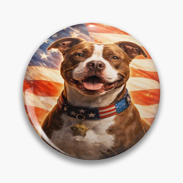 Item preview, Patriotic Pit Bull in Magical Realism designed and sold by Matty69TeeS.
