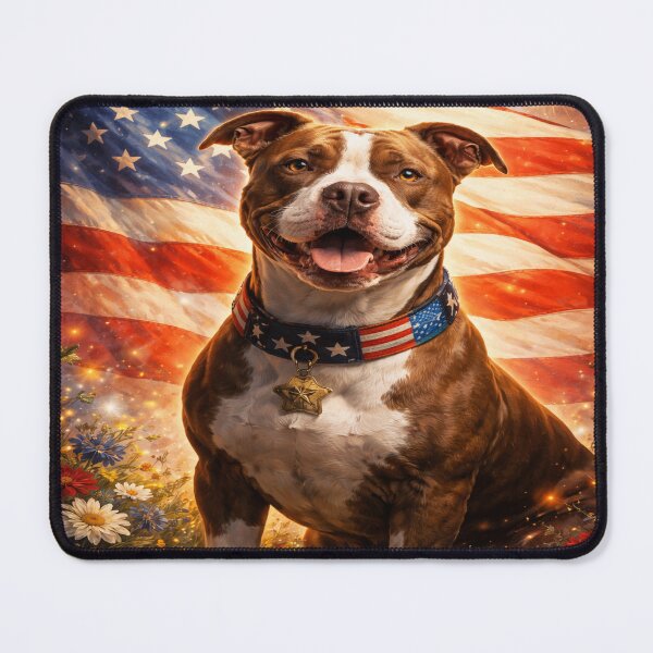 Item preview, Patriotic Pit Bull in Magical Realism designed and sold by Matty69TeeS.
