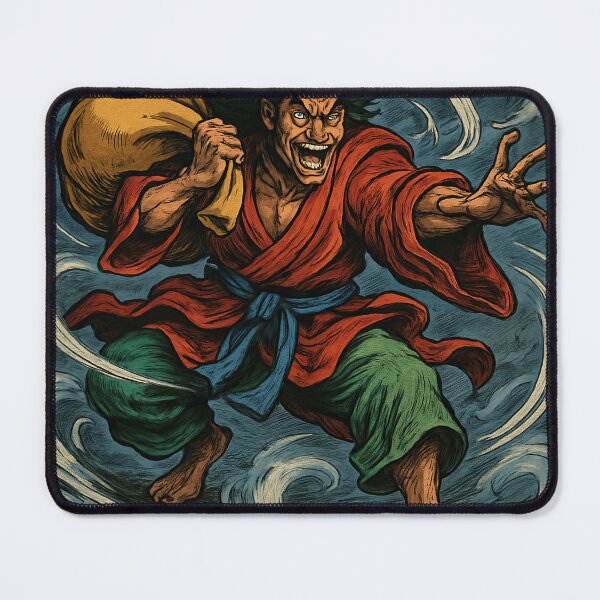 Item preview, Fujin, Japanese Shinto God of Wind| Comics stylCartoone - designed and sold by ComicsFactory.