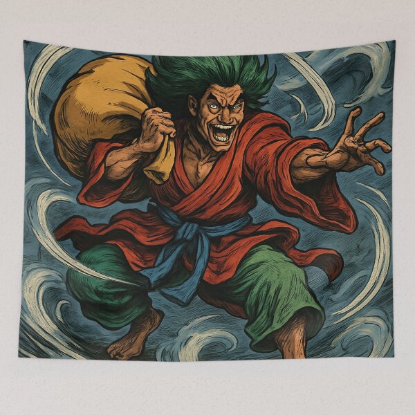 Item preview, Fujin, Japanese Shinto God  of Wind| Comics stylCartoone -  designed and sold by ComicsFactory.