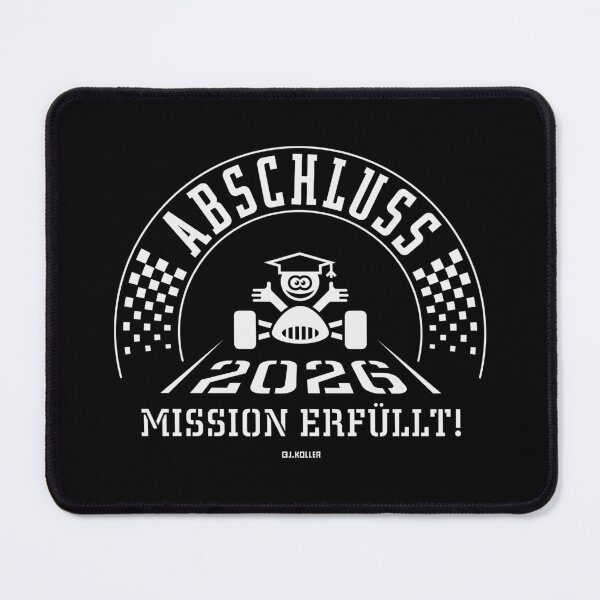 Item preview, Graduation 2026 – Mission Accomplished! (School graduation / Finish line / White) designed and sold by Roderix.