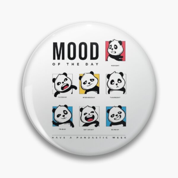 Item preview, Panda Mood of the Week Illustration – Daily Emotions Art designed and sold by Top Tier Designs.