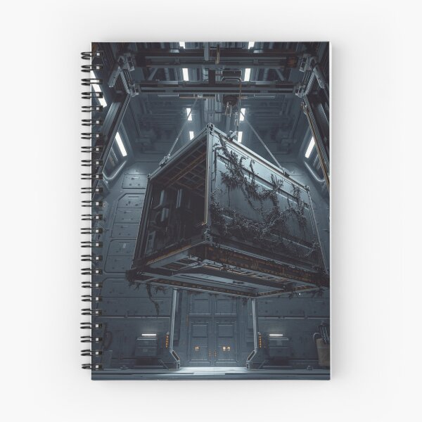 Item preview, Quarantined Cargo Bay Containment | Industrial Sci-Fi Horror Space Art designed and sold by Element Horizon Studio.