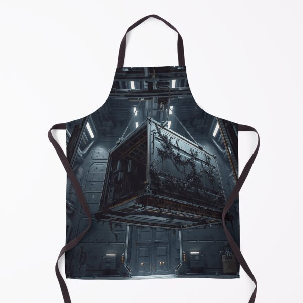 Item preview, Quarantined Cargo Bay Containment | Industrial Sci-Fi Horror Space Art designed and sold by Element Horizon Studio.