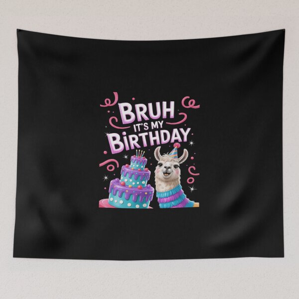 Item preview, Bruh Its My Birthday Llama Pinata Party Bday Boy Girl Family 6 6 designed and sold by SyntaxClaw.