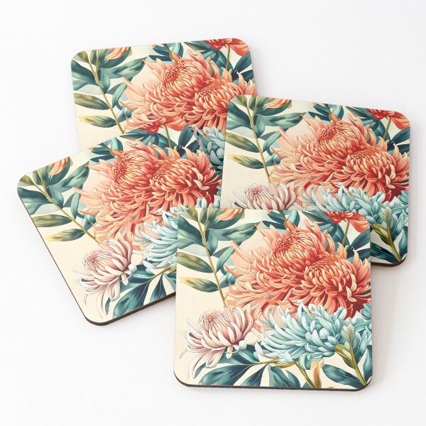 Item preview, Chrysanthemum Harmony – Botanical Bloomscape designed and sold by meesub.